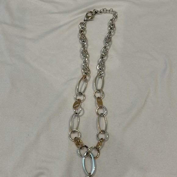 Brighton Geneva Tiger’s Eye Pendant Silver and Gold Details - Picture 3 of 3